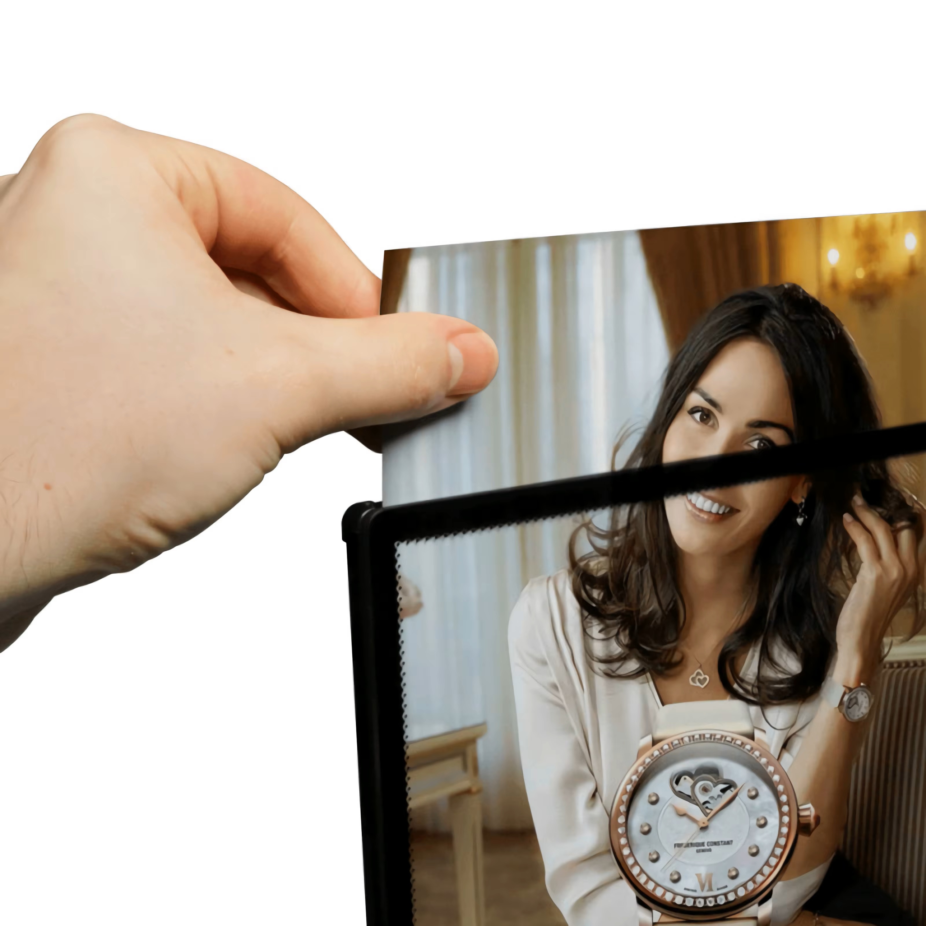 CAJA DE LUZ VIDRIO TEMPLADO BORDE GRIS FORMATO A5 (14.8*21 CMS)